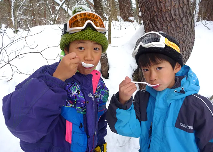 雪がフワフワ！甘くておいしい♪