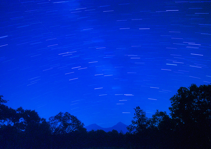 満天の星空／裏磐梯エリア。夜には綺麗な星空が広がります。